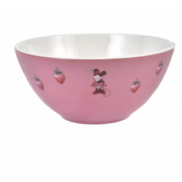 迪士尼草莓系列米妮塑膠碗